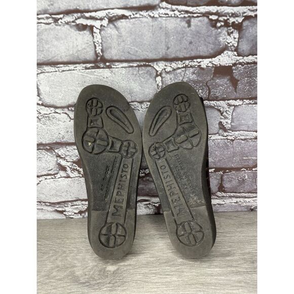 Mephisto Brown Leather Croc Embossed Slip On Slides Sandals Women Sz 35EU/5M US - Picture 11 of 16